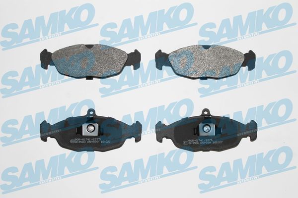 Комплект гальмівних накладок, дискове гальмо SAMKO 5SP599