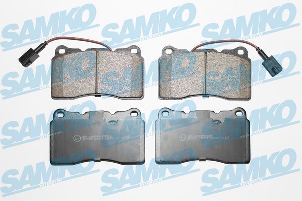 Комплект гальмівних накладок, дискове гальмо SAMKO 5SP674