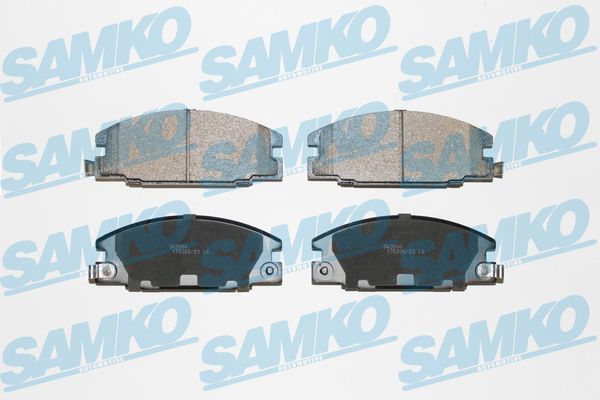 Комплект гальмівних накладок, дискове гальмо SAMKO 5SP685