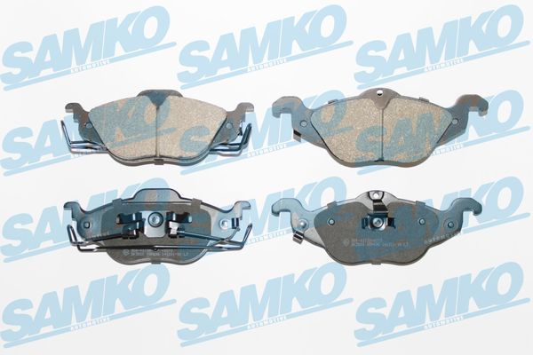 Комплект гальмівних накладок, дискове гальмо SAMKO 5SP698