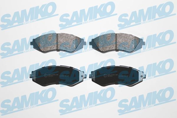 Комплект гальмівних накладок, дискове гальмо SAMKO 5SP710
