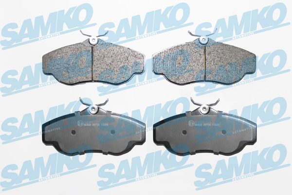 Комплект гальмівних накладок, дискове гальмо SAMKO 5SP728