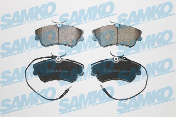 Комплект гальмівних накладок, дискове гальмо SAMKO 5SP750