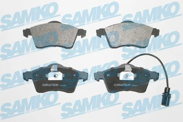 Stabdžių trinkelių rinkinys, diskinis stabdys SAMKO 5SP787