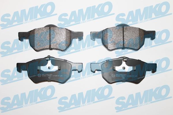 Комплект гальмівних накладок, дискове гальмо SAMKO 5SP841