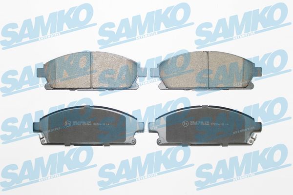 Комплект гальмівних накладок, дискове гальмо SAMKO 5SP846