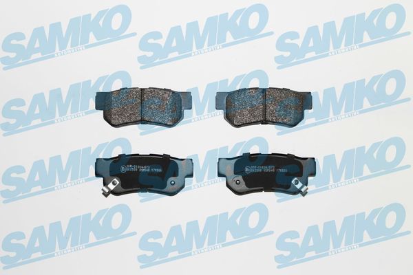 Комплект гальмівних накладок, дискове гальмо SAMKO 5SP848