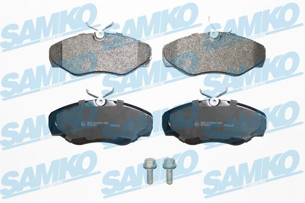 Комплект гальмівних накладок, дискове гальмо SAMKO 5SP869