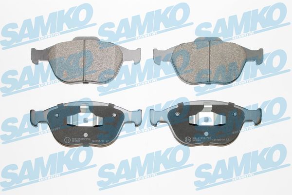Комплект гальмівних накладок, дискове гальмо SAMKO 5SP913