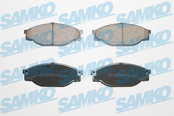 Комплект гальмівних накладок, дискове гальмо SAMKO 5SP927