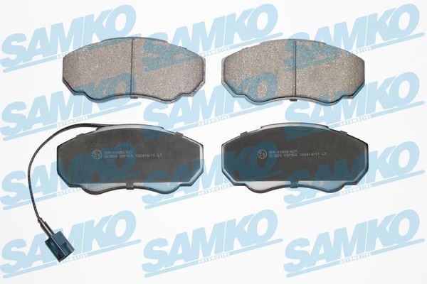 Комплект гальмівних накладок, дискове гальмо SAMKO 5SP966