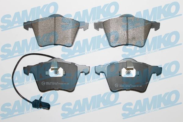 Комплект гальмівних накладок, дискове гальмо SAMKO 5SP982