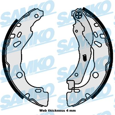 Brake Shoe Set SAMKO 81111