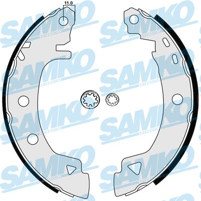 Комплект гальмівних колодок SAMKO 84920