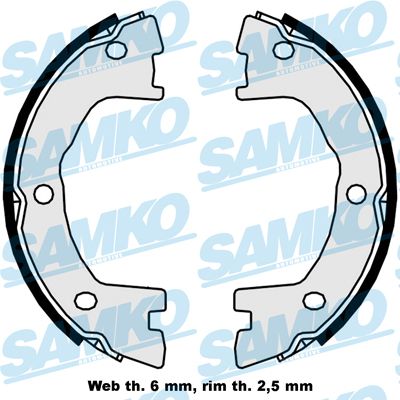 Brake Shoe Set, parking brake SAMKO 89250