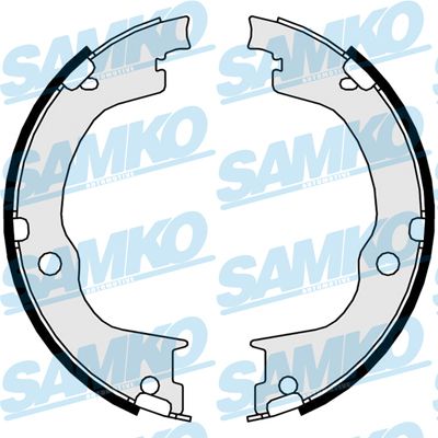 Brake Shoe Set, parking brake SAMKO 89750