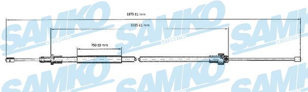 Trosas, stovėjimo stabdys SAMKO C0092B