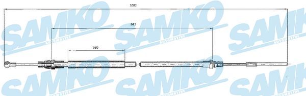 Trosas, stovėjimo stabdys SAMKO C0214B