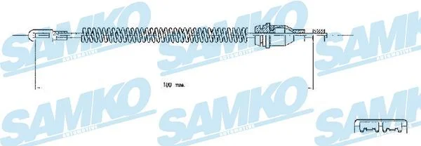 Cable Pull, parking brake SAMKO C0543B