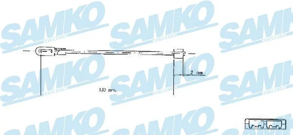 Trosas, stovėjimo stabdys SAMKO C0578B