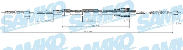 Trosas, stovėjimo stabdys SAMKO C0962B