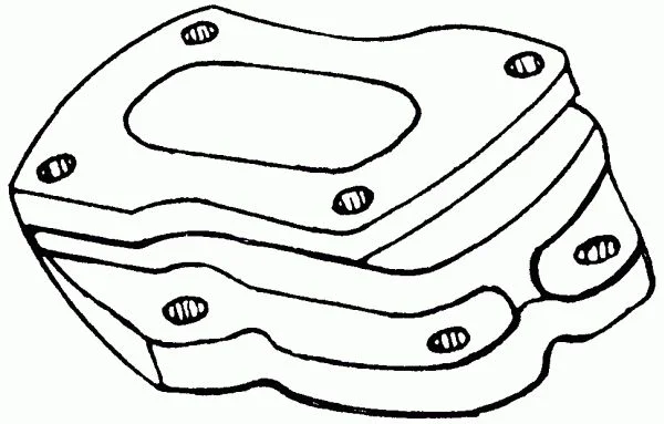 Flange, carburettor lemfÖrder 10122 01