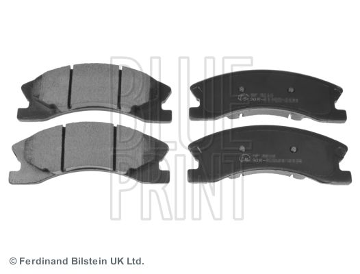 Комплект гальмівних накладок, дискове гальмо BLUE PRINT ADA104217