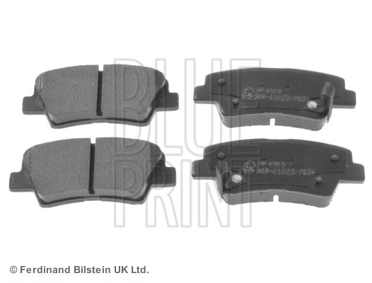 Комплект гальмівних накладок, дискове гальмо BLUE PRINT ADG042100