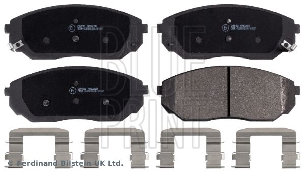 Комплект гальмівних накладок, дискове гальмо BLUE PRINT ADG04258