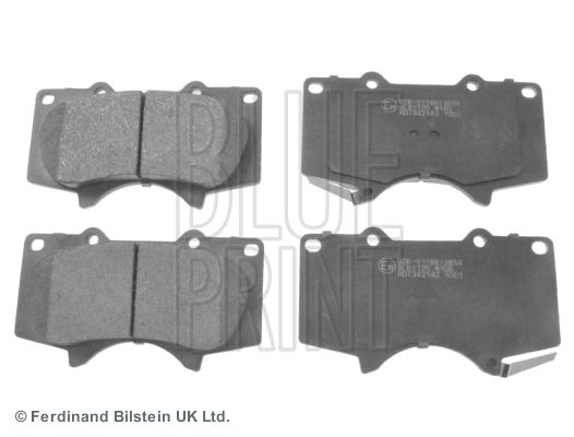 Комплект гальмівних накладок, дискове гальмо BLUE PRINT ADT342142