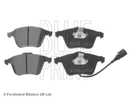 Комплект гальмівних накладок, дискове гальмо BLUE PRINT ADV184216