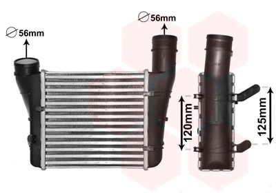 Charge Air Cooler VAN WEZEL 03004221