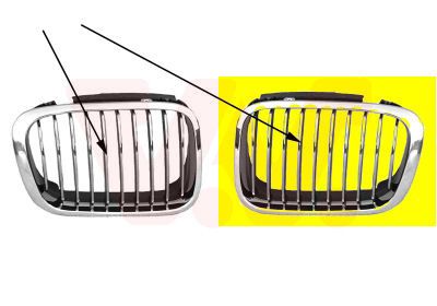 Radiator Grille VAN WEZEL 0646515