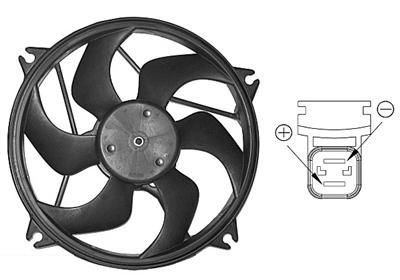 Ventiliatorius, radiatoriaus VAN WEZEL 0904746