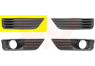 Ventilation Grille, bumper VAN WEZEL 1863592
