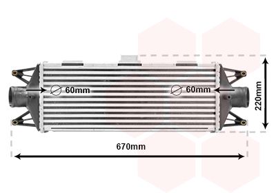 Charge Air Cooler VAN WEZEL 28004045