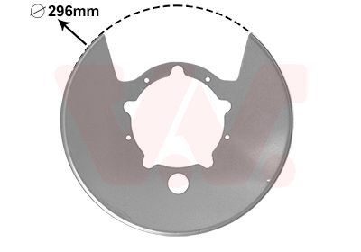 Splash Guard, brake disc VAN WEZEL 2815375