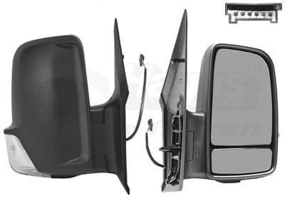 Rétroviseur extérieur VAN WEZEL 3077828