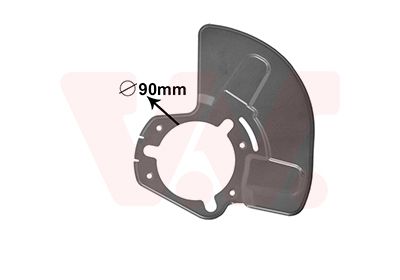 Splash Guard, brake disc VAN WEZEL 3745373