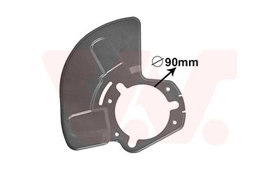 Splash Guard, brake disc VAN WEZEL 3745374