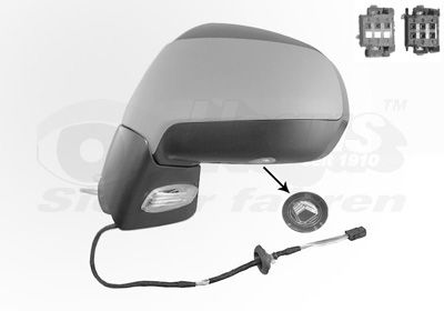 Зовнішнє дзеркало VAN WEZEL 4076817