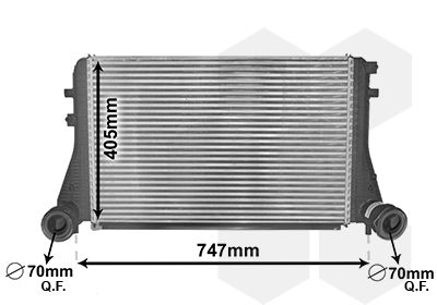 Charge Air Cooler VAN WEZEL 58004227