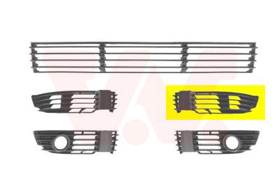 Ventilation Grilles, bumper VAN WEZEL 5837591