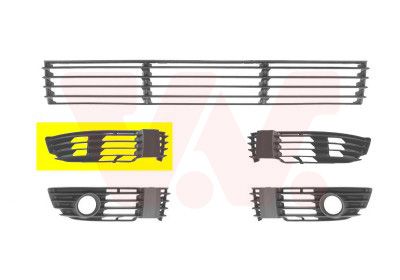 Ventilation Grilles, bumper VAN WEZEL 5837592