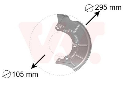 Splash Guard, brake disc VAN WEZEL 5888371