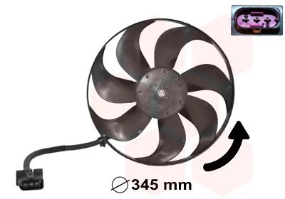 Fan, engine cooling VAN WEZEL 5888744