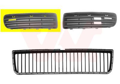 Ventilation Grilles, bumper VAN WEZEL 7621592