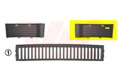 Ventilation Grilles, bumper VAN WEZEL 7625591