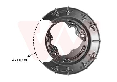 Splash Guard, brake disc VAN WEZEL 8207373