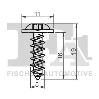 Varžtas FISCHER - SPINKI TAPICERSKIE KOLKI 10-70011.5